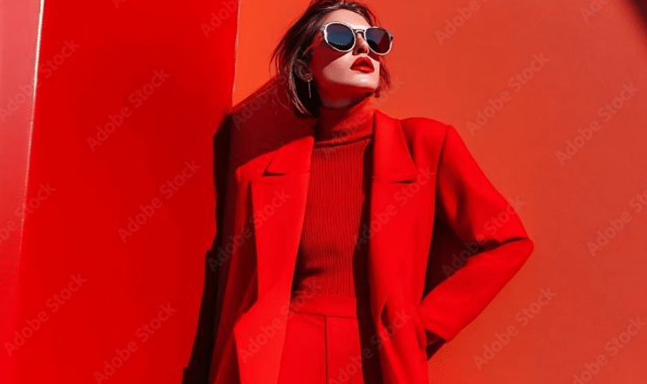 total look rouge tendance